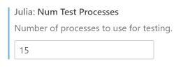 Test num test processes